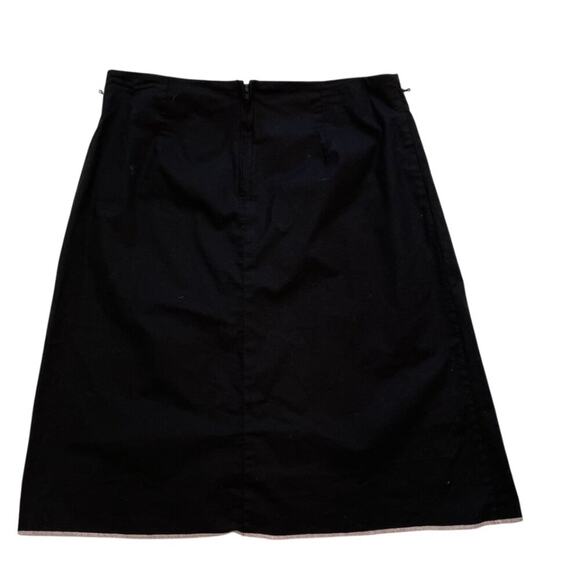 Heart Soul Black Cotton A-Line Skirt Pink Floral Applique Embroidered, Size 5 - Picture 3 of 12